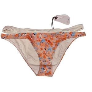 Prana Womens Sugar Shore Impression Floral Bikini Bottom‎ L Pool Beach Vacation